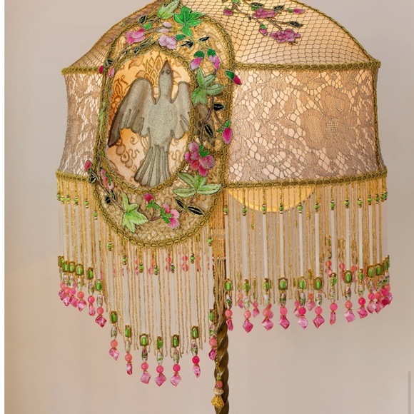 NIGHTSHADES Floor Lamp by Artist Christine Kilger, One-of-a-Kind, Victorian - Picture 7 of 14